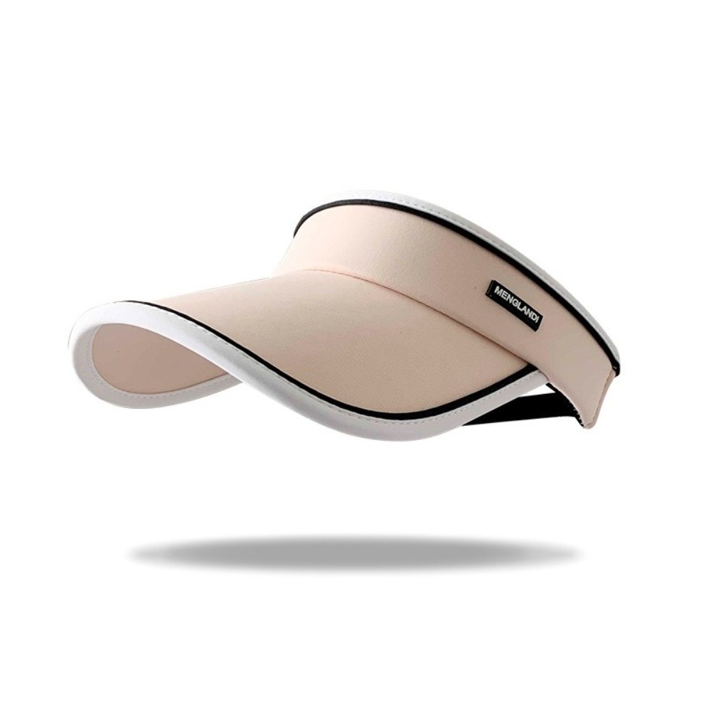 Chapeau de soleil tendance pour femme avec protection UV, visière de sport respirante et réglable, casquette à large bord ouverte pour le tennis