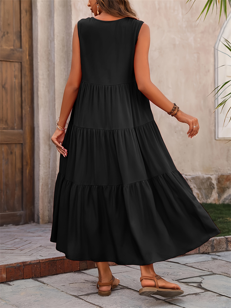 Robe Femme 2024, Robe d'été décontractée, Robes de marque élégantes, Robe jaune et noire, Femme
