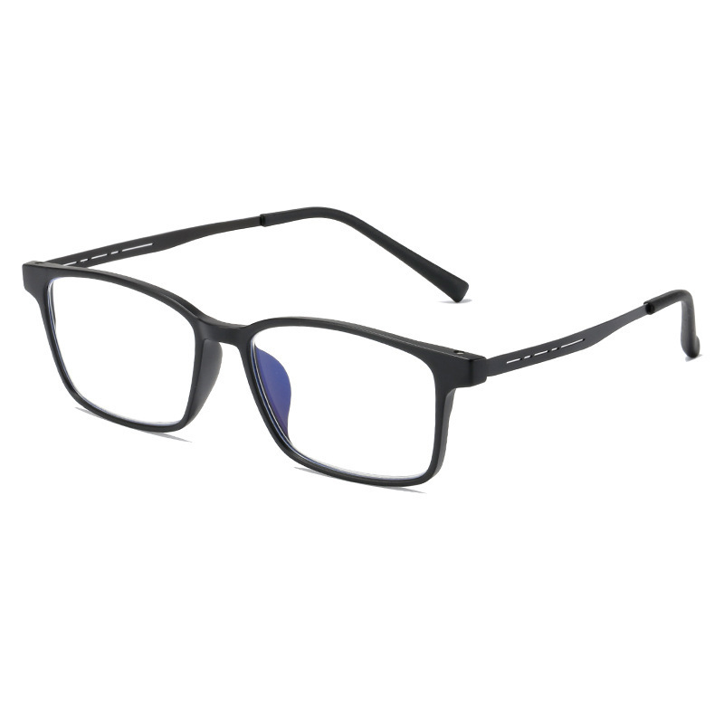 Lunettes de presbytie d'affaires noires pour hommes et femmes, lunettes de lecture rectangulaires classiques, anti-lumière bleue, lunettes d'hypermétropie, mode