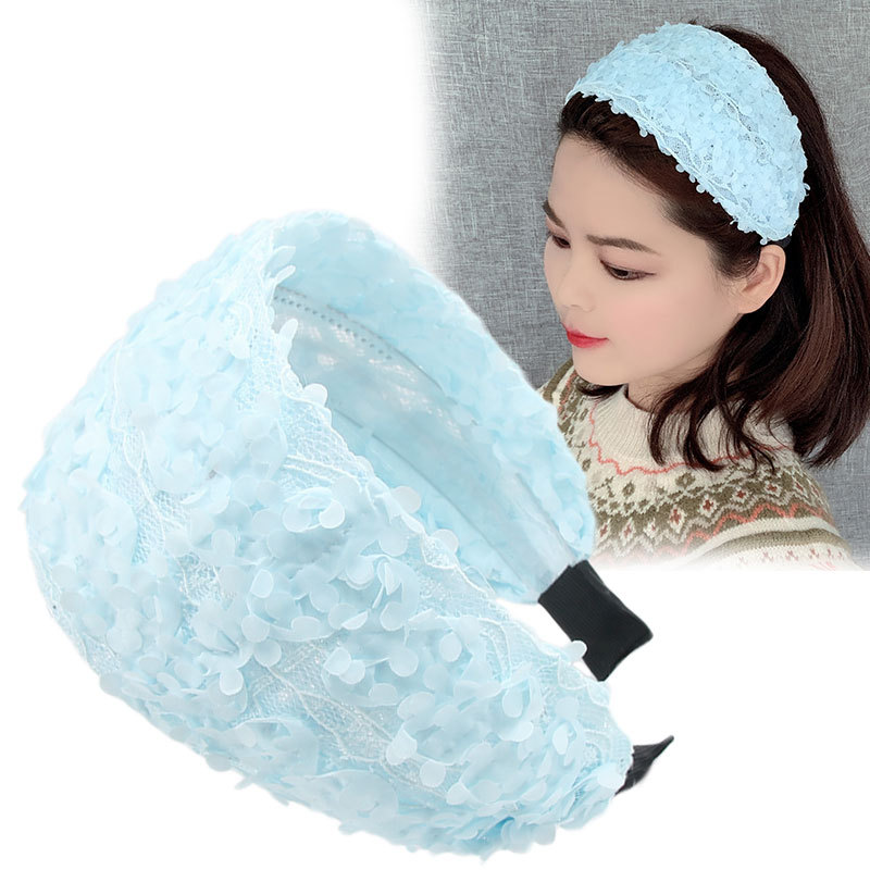 Bandeau à cheveux à large bord pour femme, couvre-épingle à cheveux antidérapant denté, gris, lavage du visage, accessoires pour cheveux, bandeaux de sauna pour mère