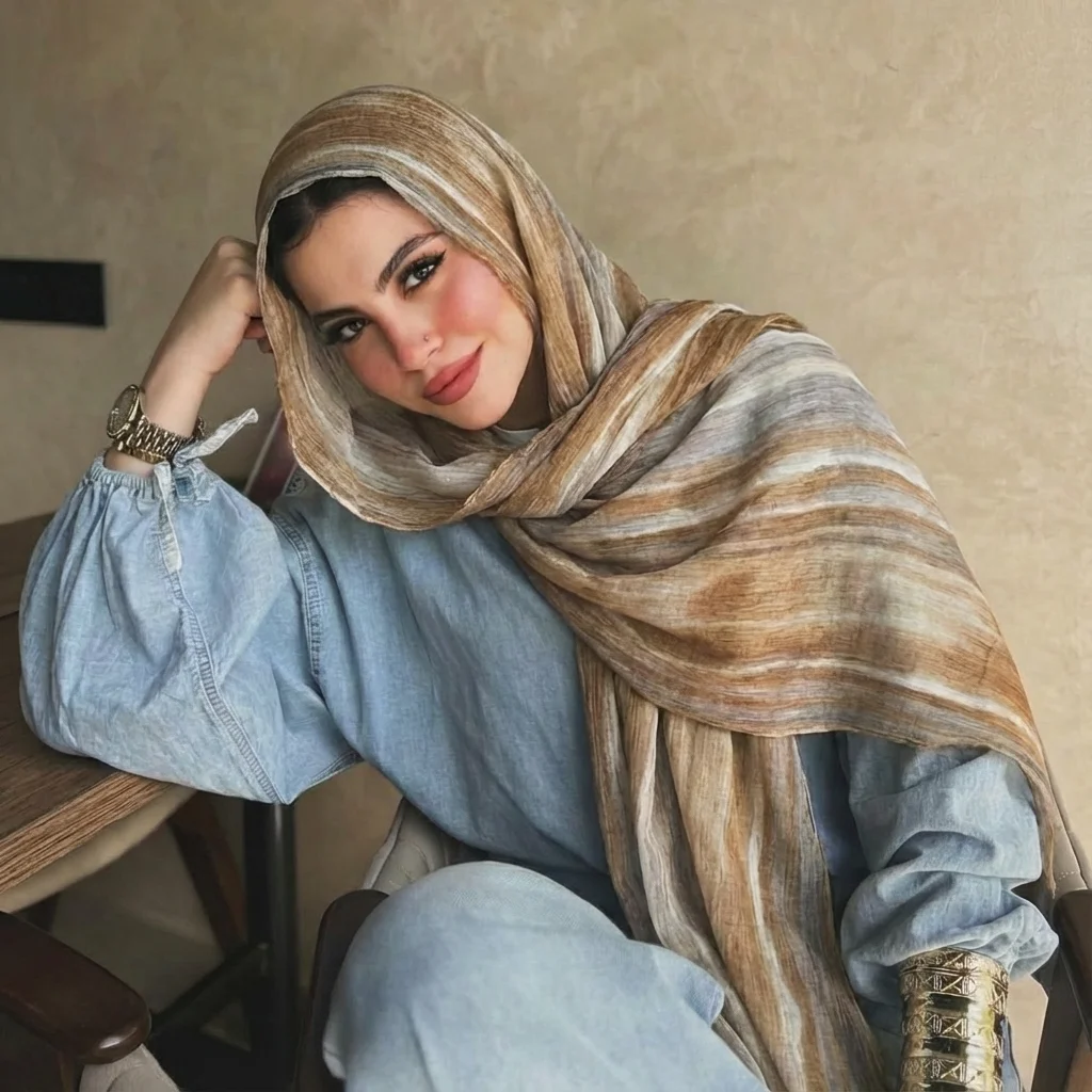 Hijabs musulmans en modal et rayonne pour femmes, écharpes unies ou dégradées, châles de luxe pour l'Aïd, turban islamique, foulard féminin