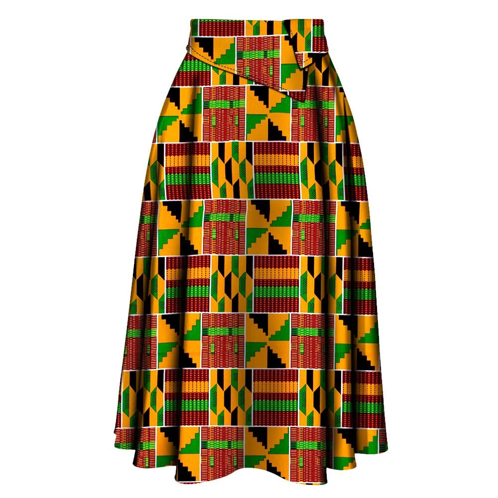 Jupe longue africaine pour femmes, nouvelle collection, tissu imprimé Ankara, taille haute, vêtements de fête, Wy10278
