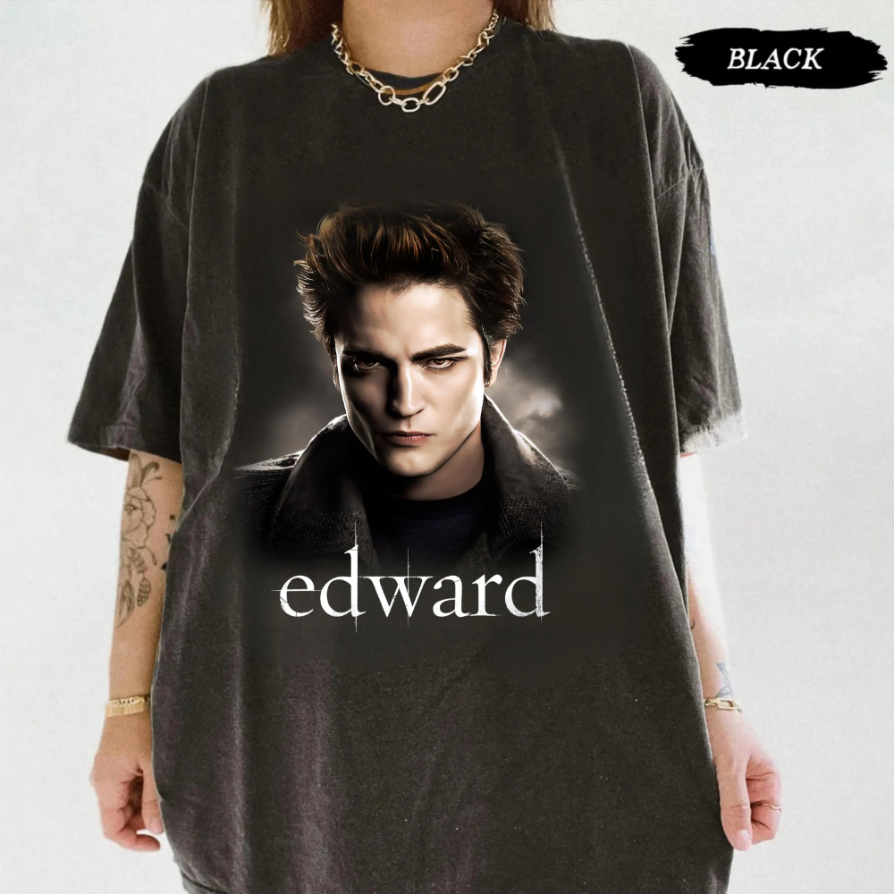 T-shirt Endaya Wearing Edward pour femme, haut graphique pour fans du film Team Edward, idéal pour l'été