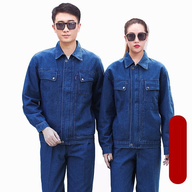 Combinaisons de soudage résistantes à l'usure, uniformes de travail en denim durables, combinaisons de soudeur, vêtements de travail de sécurité, vêtements de travail pour atelier électrique