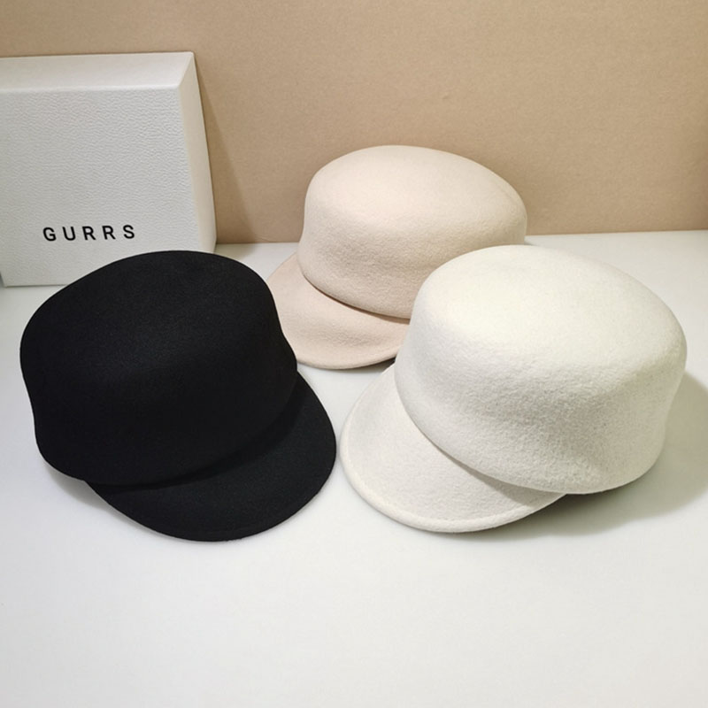 Femmes casquette d'hiver chaud plaine laine casquette gavroche laine hiver chapeaux boulanger garçon chapeaux réglable dames hommes Gatsby Cabbie visière