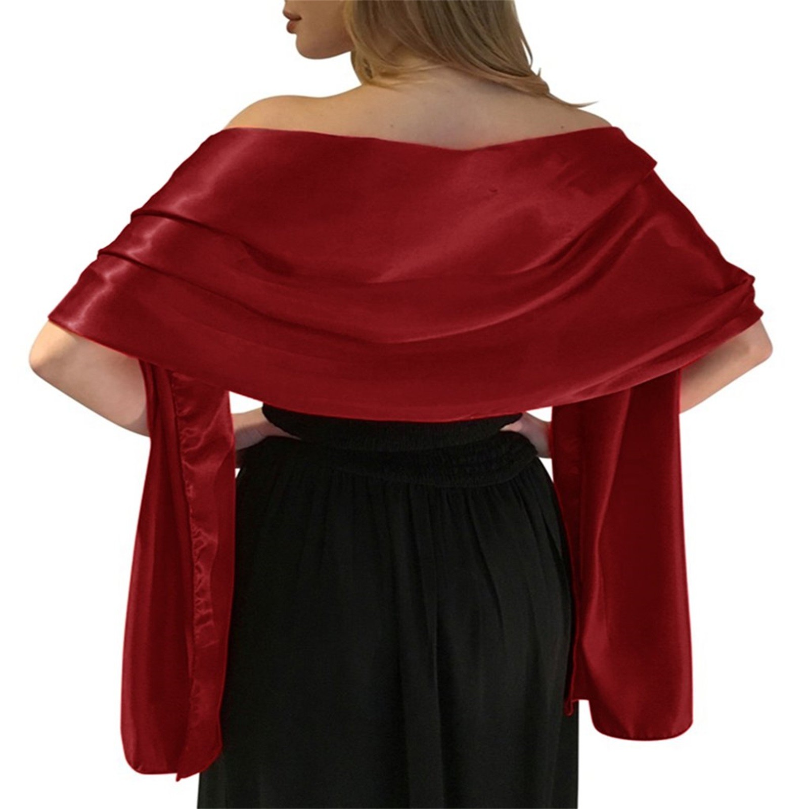 Foulard en soie enveloppant pour femmes robes de mariée de soirée par châles fête femmes foulards contre le Cancer en soie dame Capes de fête décoration écharpes