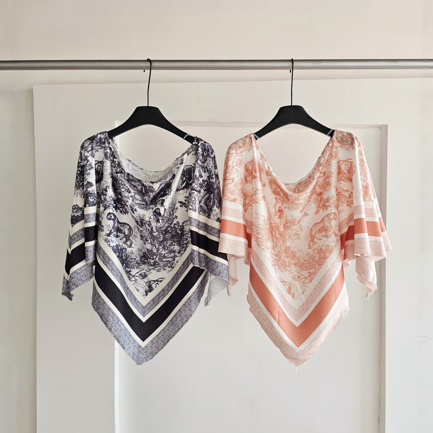 Chemisier en soie style français décontracté à épaule unique, imprimé peinture à l'eau, pour femme, idéal pour les vacances, en polyester