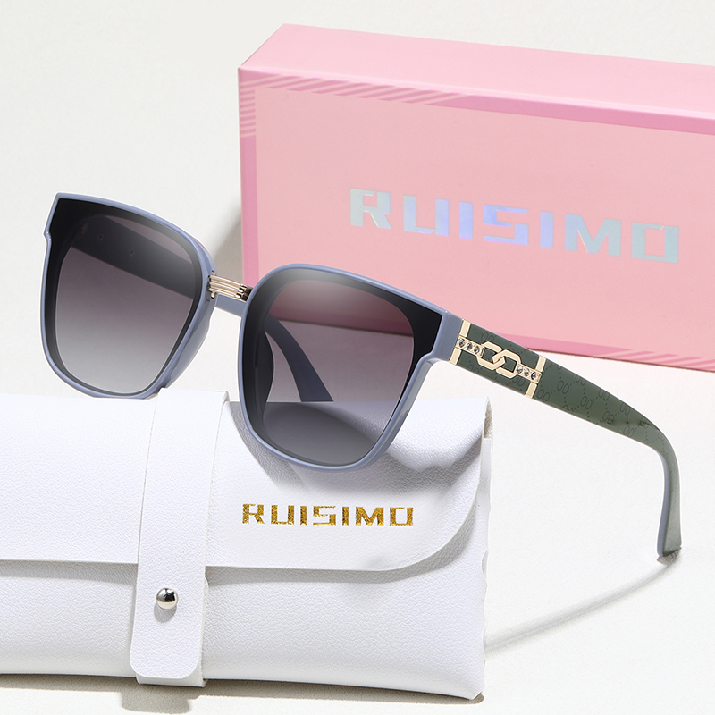 RUISIMO exquis carré lunettes de soleil femmes hommes Simple marque de mode lunettes de soleil conduite voyage trajet mâle femme lunettes UV400