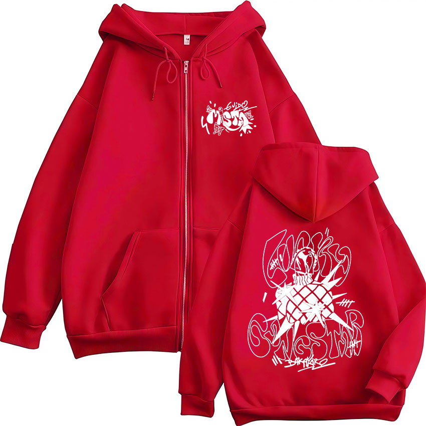 Sweat-shirt à capuche avec fermeture éclair pour hommes et femmes, Anime Jojo Bizarre Adventure Guīdo Mista, vestes à la mode, manteaux, Streetwear