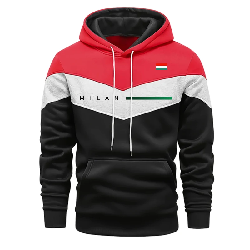 Ensemble de survêtement décontracté pour homme 2026 – Tenue de sport chaude pour l'automne et l'hiver – Vêtements de jogging d'extérieur – Sweat à capuche et pantalon (pièce unique)