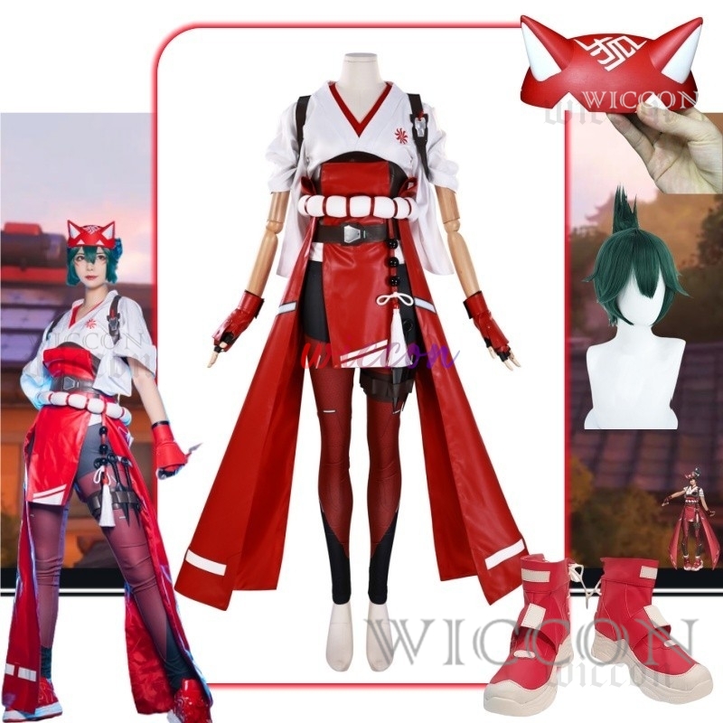 Kiriko Cosplay Costume OW fantaisie Kimono robe gants tenues adulte uniforme haut pantalon ceinture tenues Halloween carnaval fête Costume