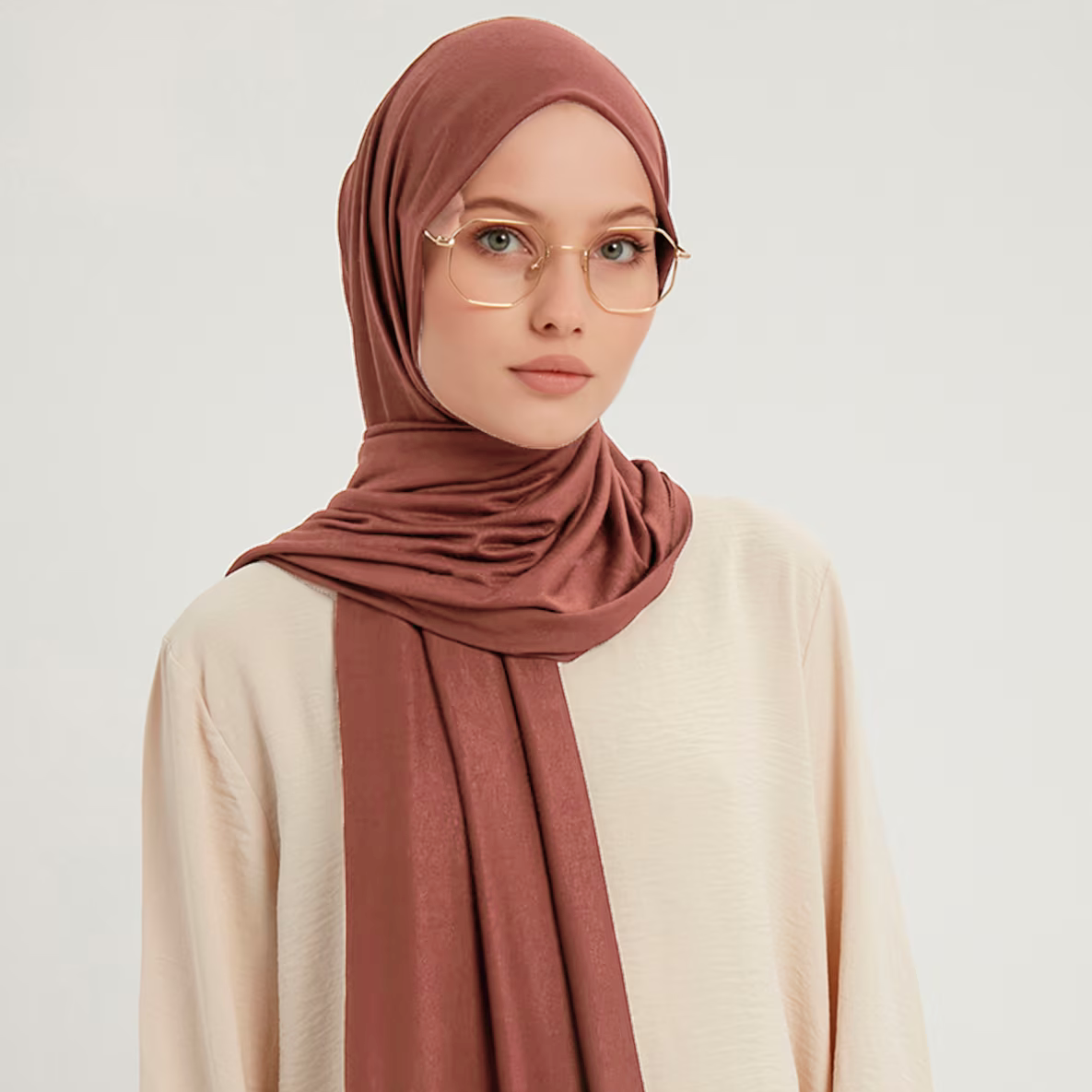 Musulman plaine Hijab coton extensible Premium coton écharpe matériau doux châles de prière femmes musulman coton Hijab