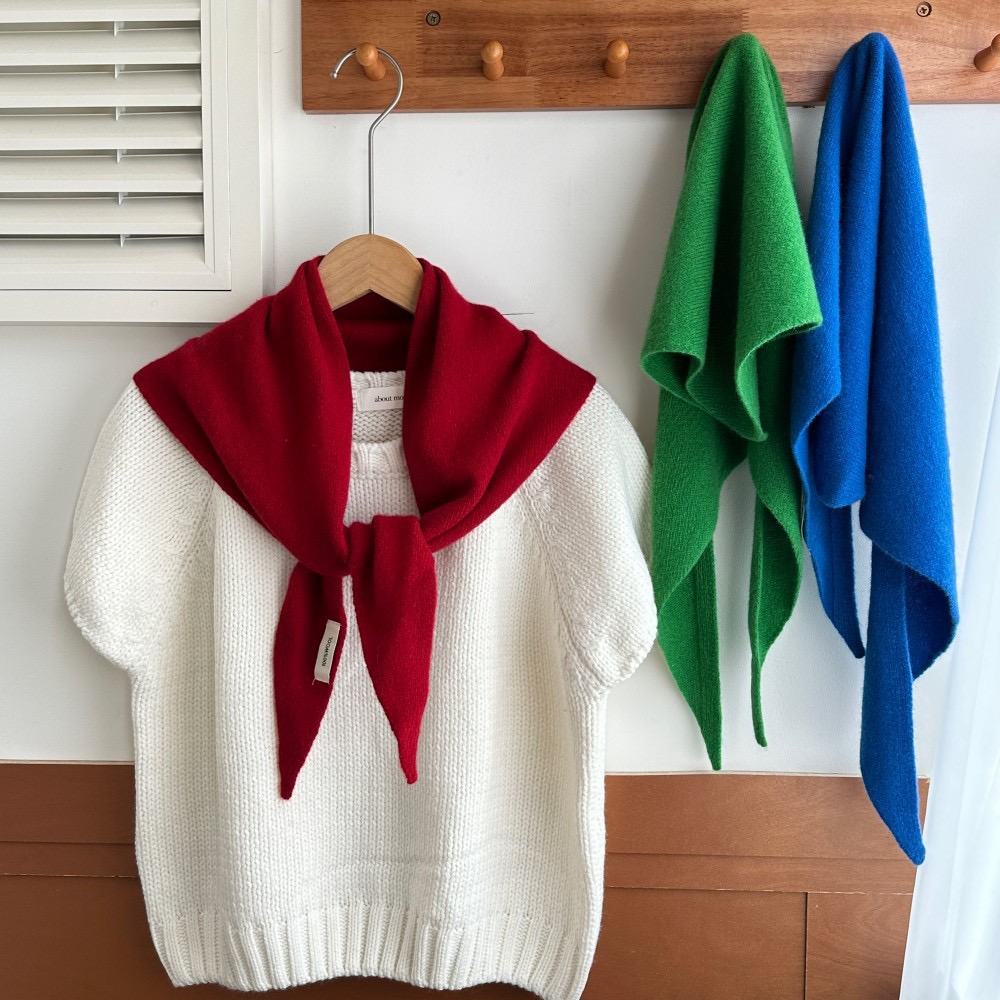 Écharpe en laine pure tricotée pour femme, 100 % laine, châle d'hiver chaud et épais, pashmina triangulaire doux, design basique uni et lumineux, 2026