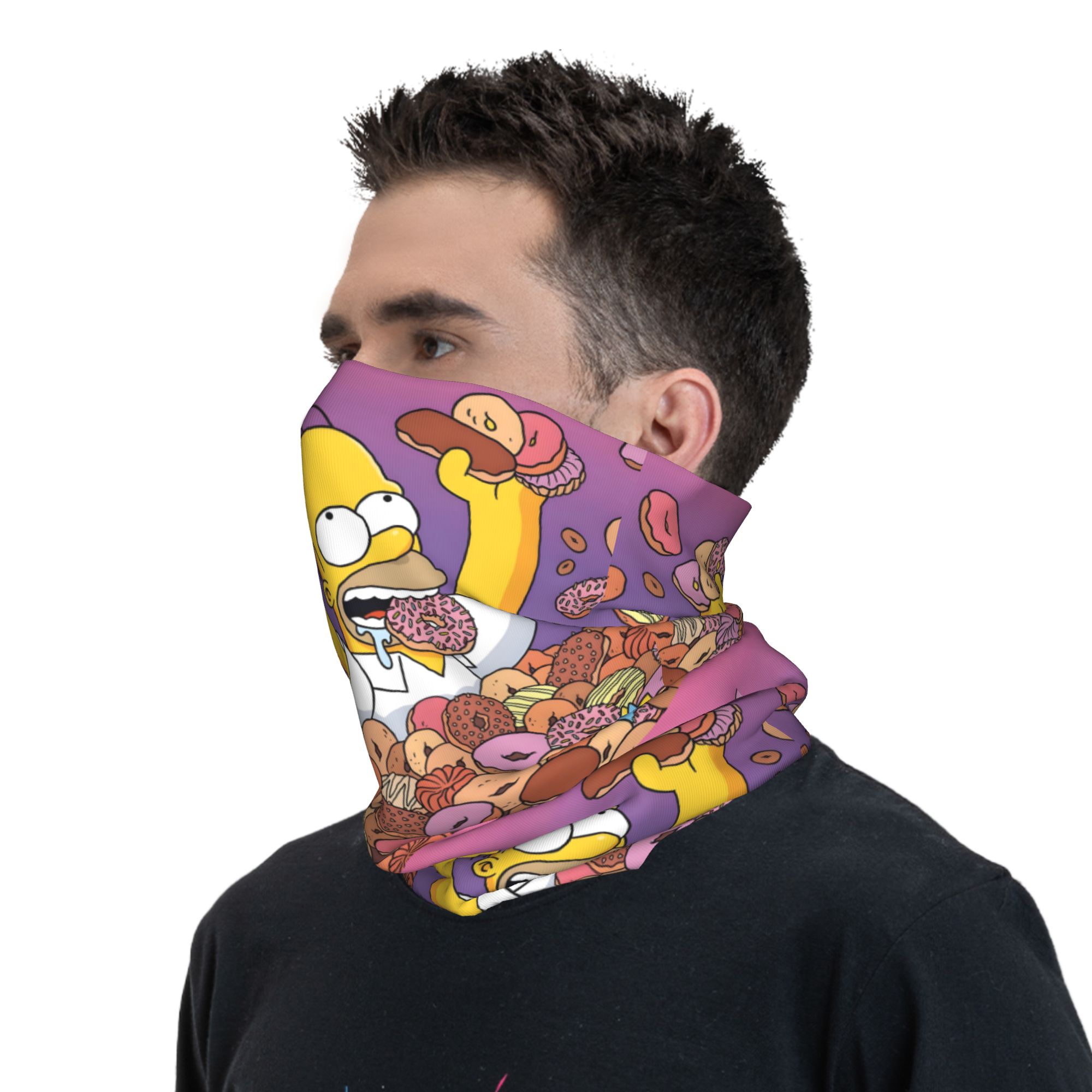 Cache-cou personnalisé The S-Simpsones-Anime pour femmes et hommes, protection UV, bandana de dessin animé Homer pour l'hiver, écharpe pour le cyclisme