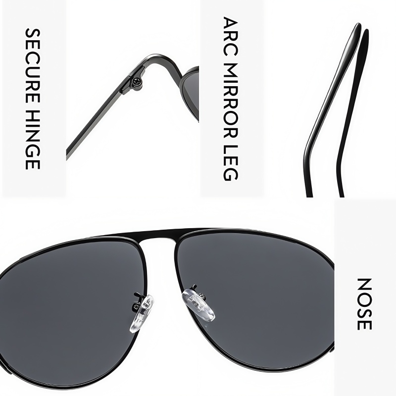 Lunettes de soleil rondes de luxe Anti UV400 Lunettes de mode pour les voyages à la plage - Lunettes de soleil de créateur unisexes