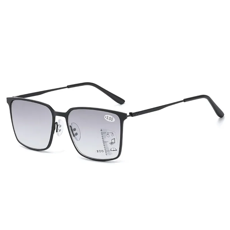 Lunettes multifocales progressives pour hommes et femmes, Design de luxe, carrées, finition proche de loin, lunettes de lecture unisexes, lunettes dioptrie