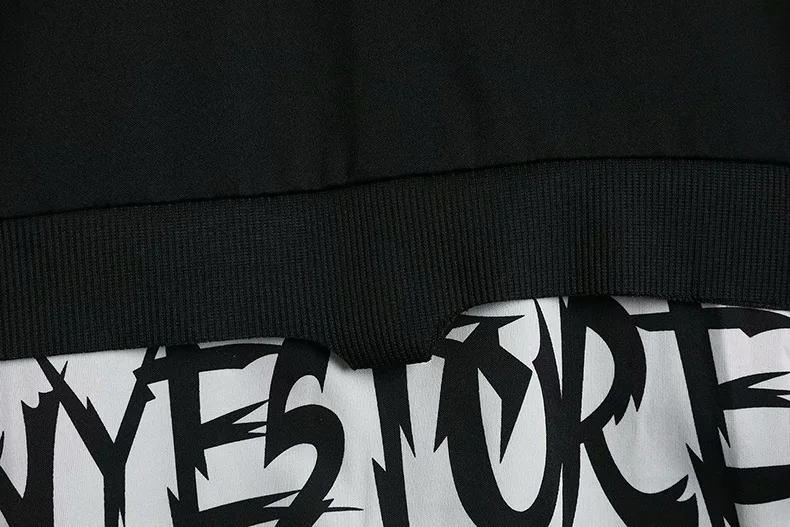 Sweat-shirt à capuche décontracté pour homme, style Techwear Hip Hop Harajuku avec patchwork de rubans, streetwear japonais, Darkwear
