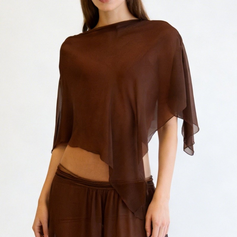 Ponchos et capes en maille transparente pour femmes, châles et étoles en mousseline pour robes de soirée, couvre-robe pour mariages et événements formels