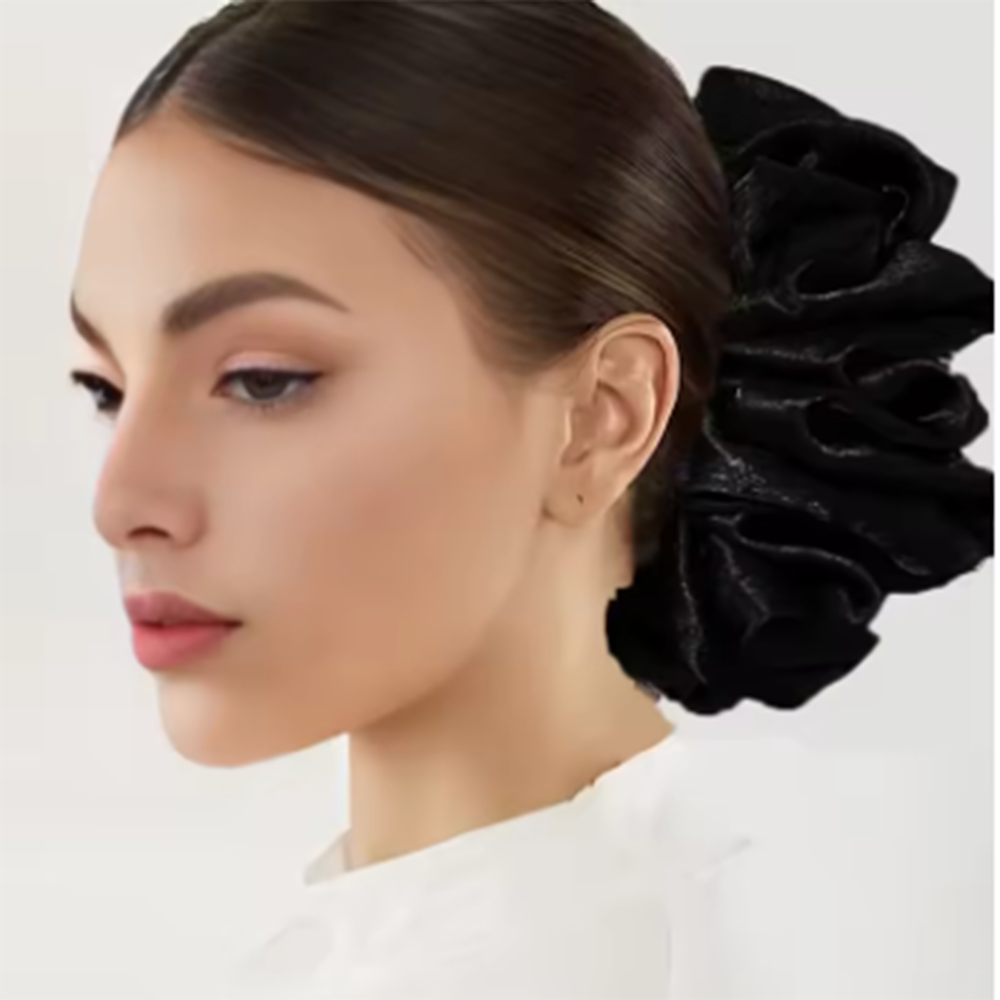 Chouchous élastiques en Satin de soie épais pour femmes et filles, support queue de cheval solide, accessoires pour cheveux de haute qualité