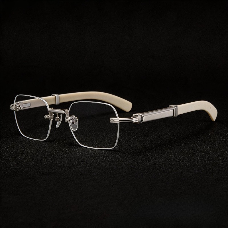 Lunettes de soleil de luxe sans monture pour femmes et hommes, verres carrés transparents, lunettes de marque, pour voyage et conduite