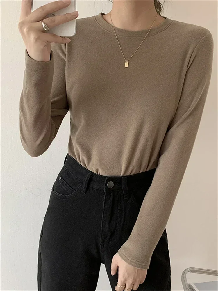 Hiver femmes pull T-Shirt femmes surdimensionné T-Shirt femme vêtements femme T-Shirt hauts pull à manches longues Tube tricoté T-Shirt haut