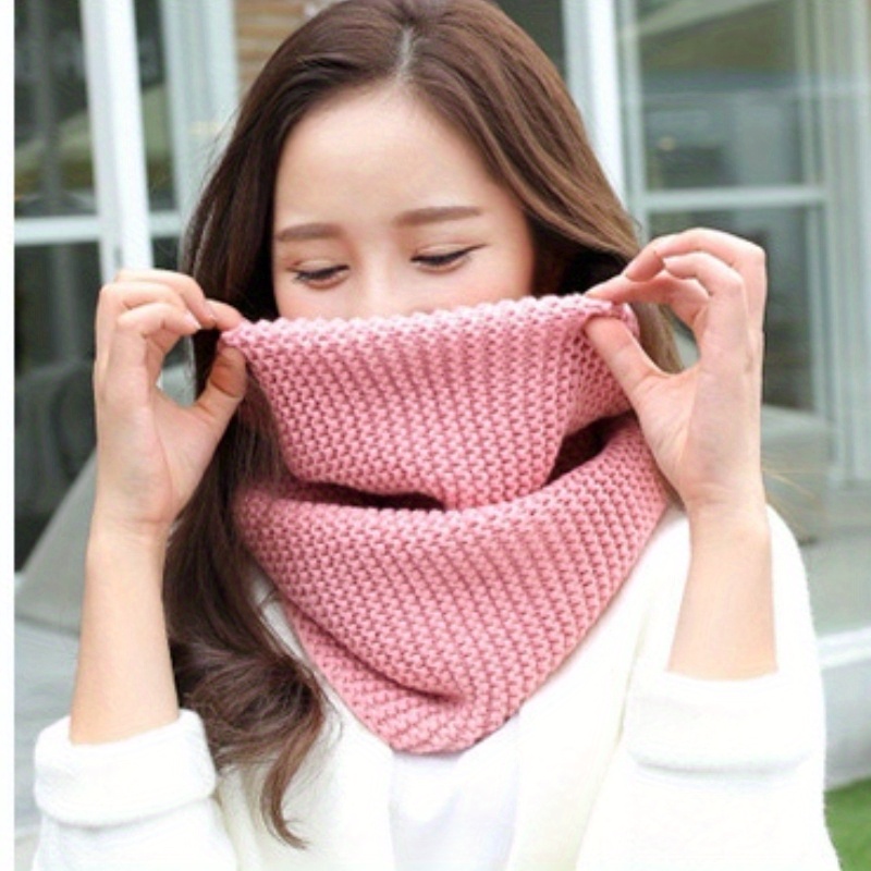 Écharpe élégante pour femmes – Écharpe respirante épaisse et chaude à boucle infinie pour les sorties de week-end décontractées, lavable à la main, accessoires d'hiver