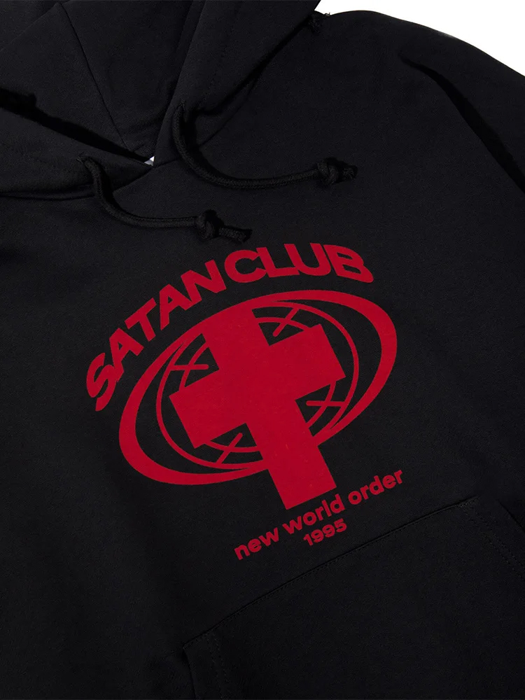 Sweats à capuche graphiques PVD Satan Club pour hommes, manches longues, streetwear Y2K, vêtements d'hiver, mode coréenne, Harajuku