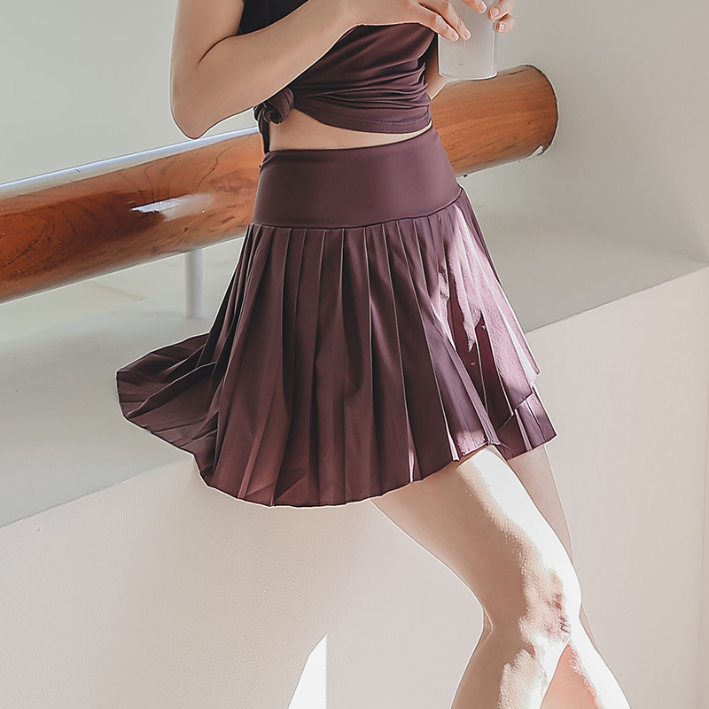 Jupe de sport pour femme, idéale pour l'été, antidérapante, pour la course à pied, l'entraînement, séchage rapide, jupe plissée haute performance pour le yoga et le fitness