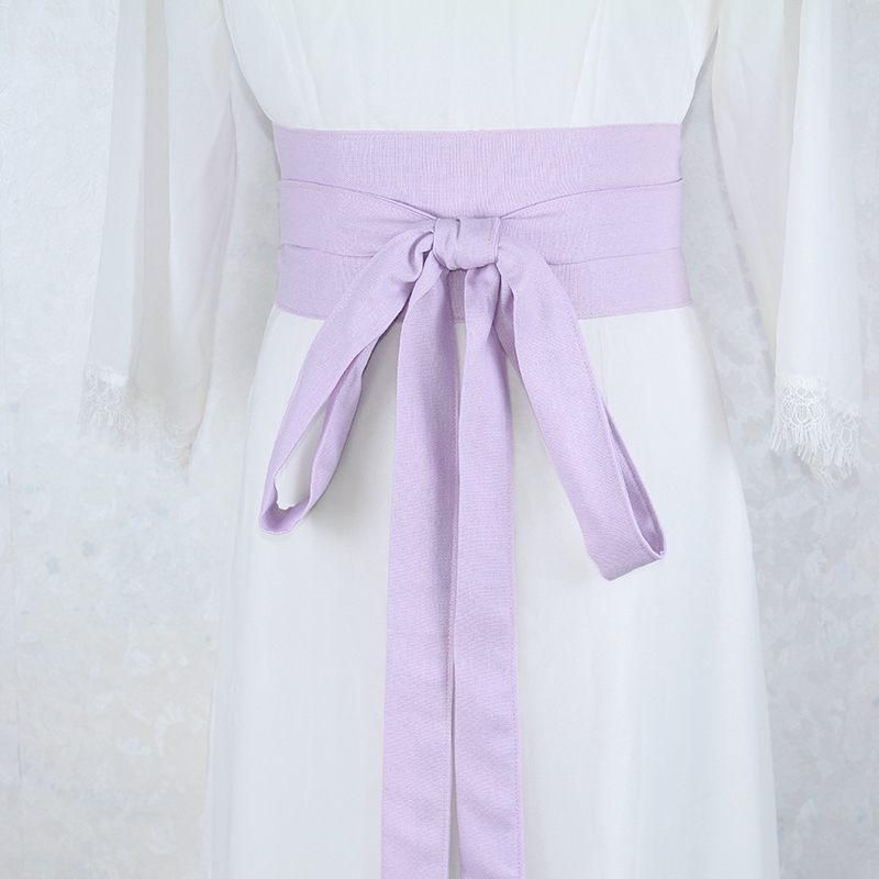 Ceinture Hanfu de Style Antique, 360cm de Long, en coton et lin, pour femmes, Kimono Obi Hanfu, décor de robe, ceinture de taille, accessoires de Cosplay
