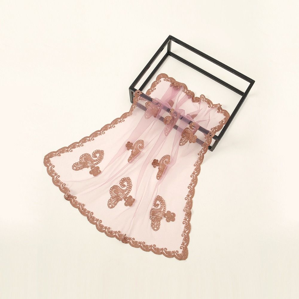 Foulard carré élégant en dentelle brodé, Foulard fin, Bandana ajouré, mouchoirs en dentelle Vintage pour femmes