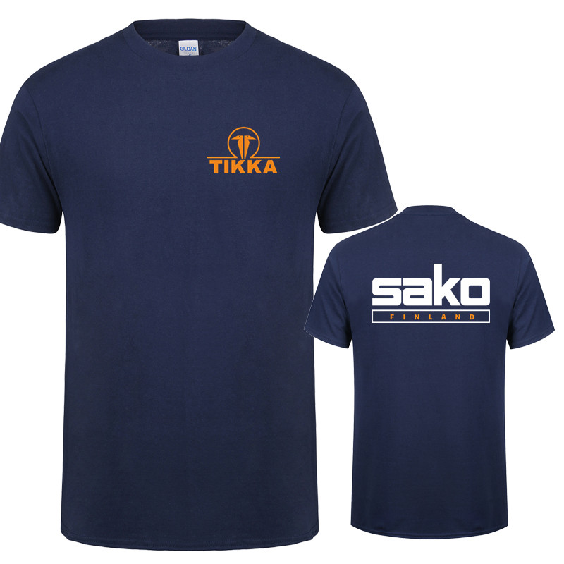 Tikka par Sako Finlande armes à feu t-shirts t-shirts décontracté à manches courtes en coton homme Tshirt LH-252