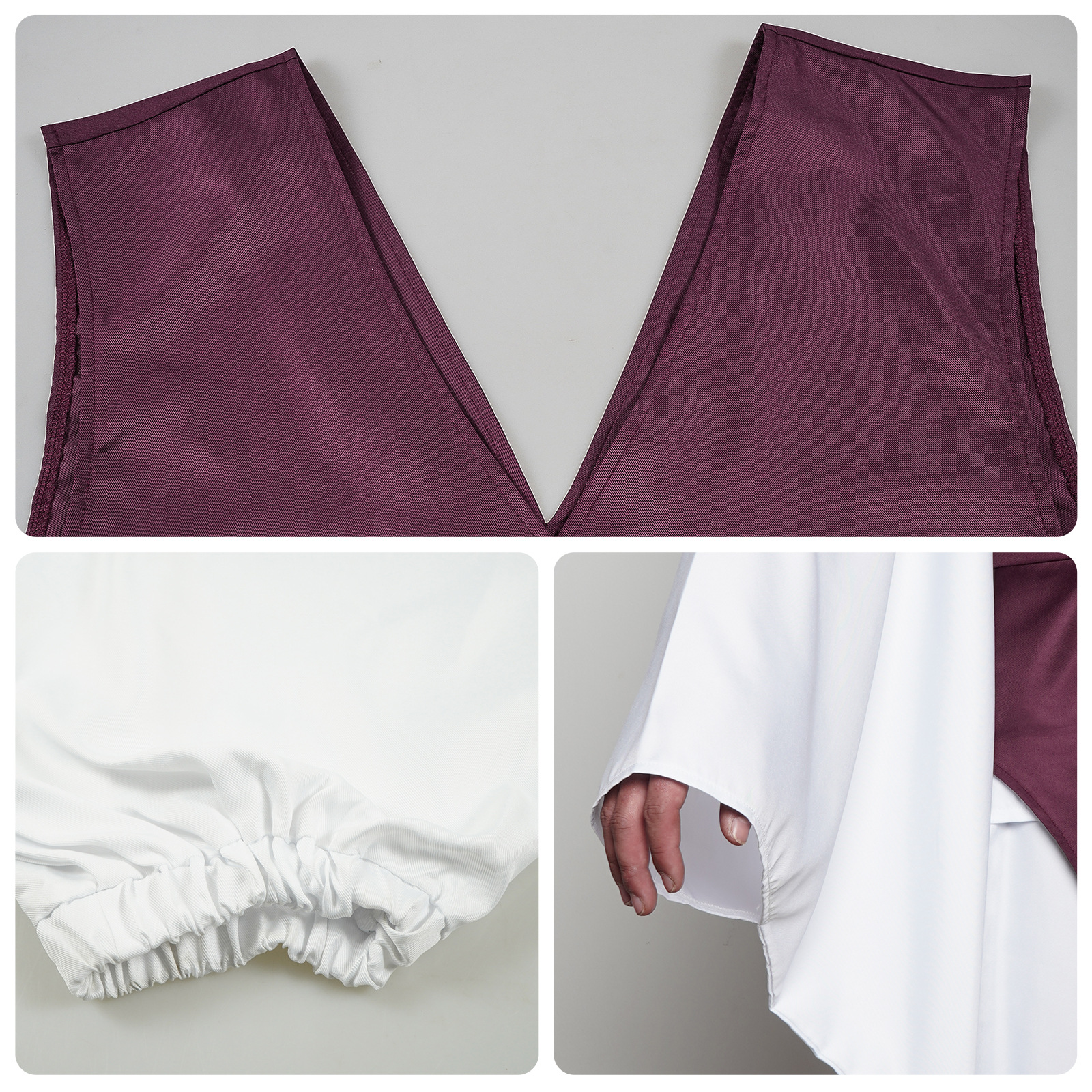 Costume de Cosplay Anime Choso avec gilet, cache-cou, ceinture, pantalon élastique blanc, tenues kimono Choso pour Halloween, fête, Comic Con