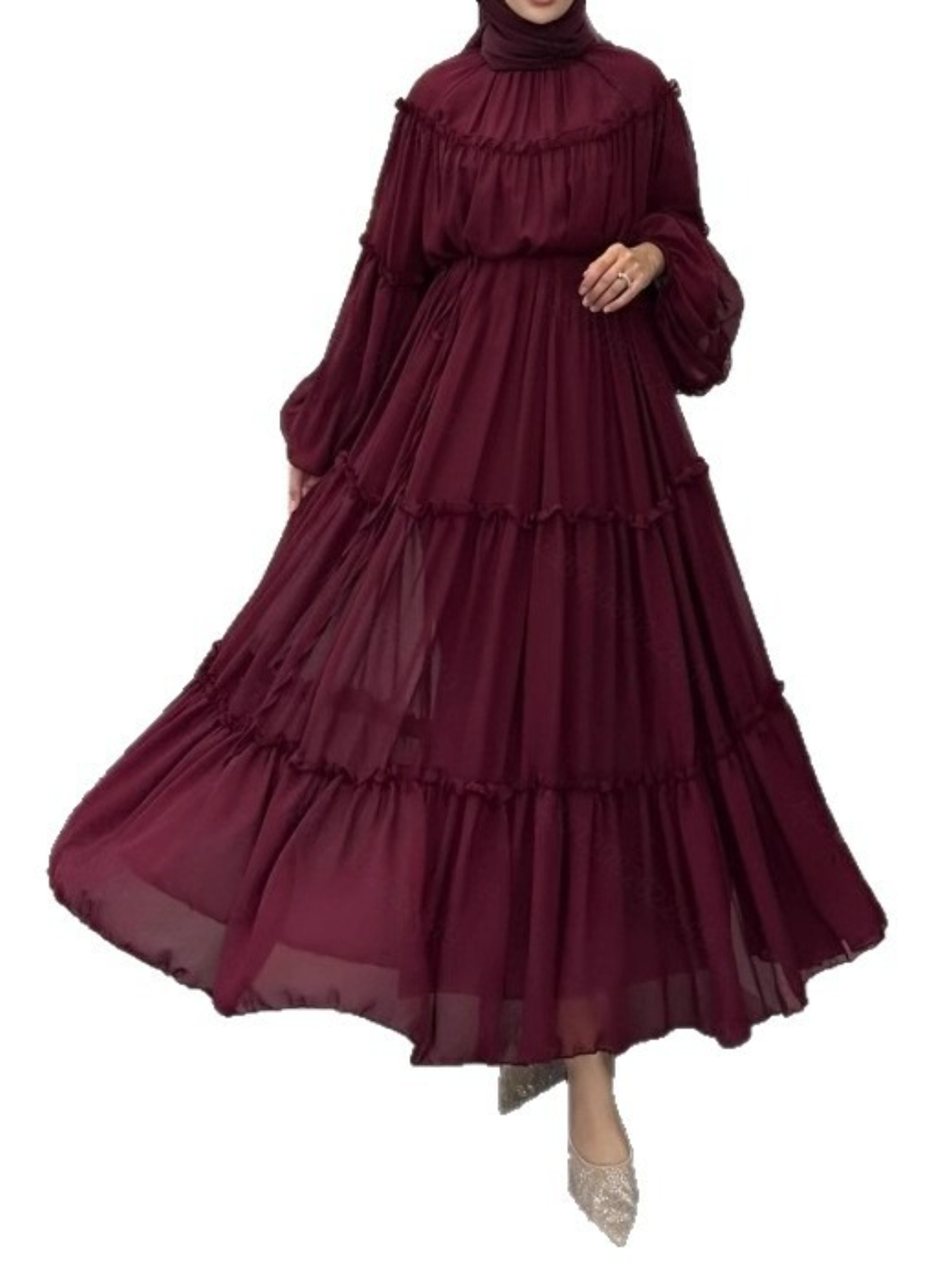 Robe élégante de dubaï pour femmes musulmanes Abaya Eid Ramadan Jalabiya robes de soirée solides dubaï longue Robe maroc robes Largos 2025