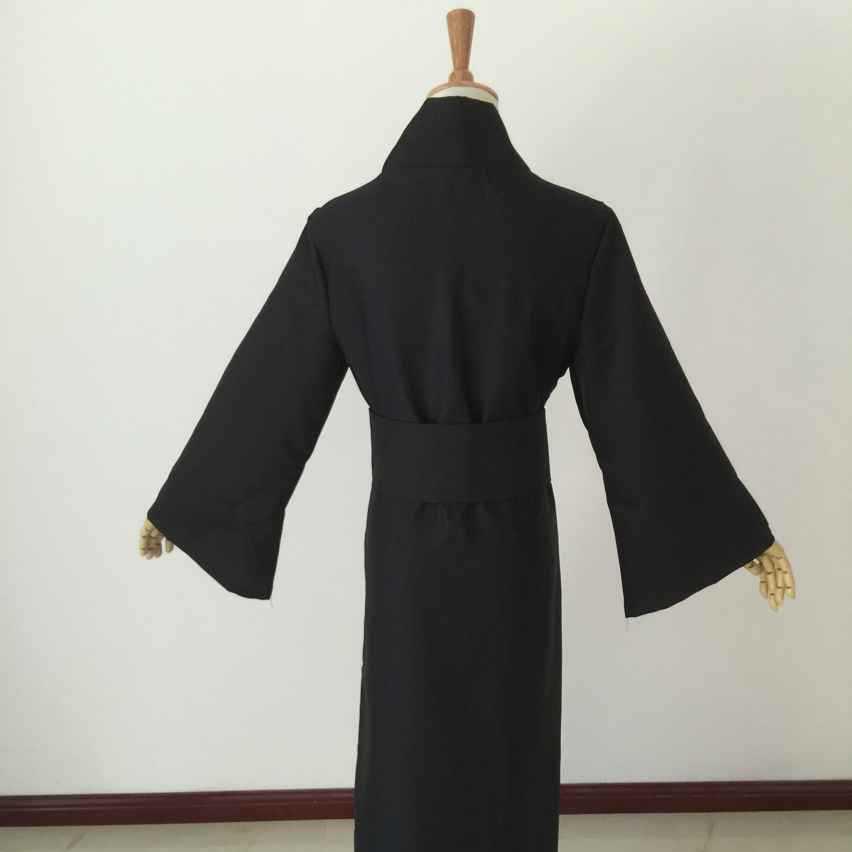 Vêtements de samouraï noirs classiques pour hommes, sous-vêtements respirants, Robe Kimono traditionnelle japonaise Cosplay Yukata, pyjama pour la maison, peignoir F30