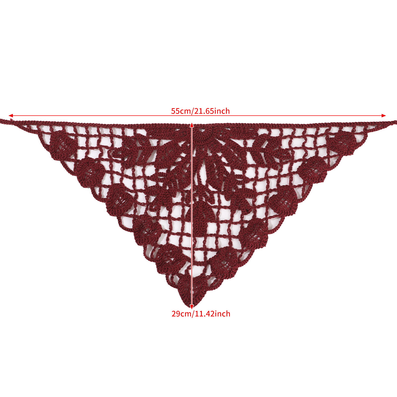 AWAYTR Foulard triangulaire français à fleurs pour femme, mode printemps, élégant, tricoté, bandeau, accessoires pour cheveux