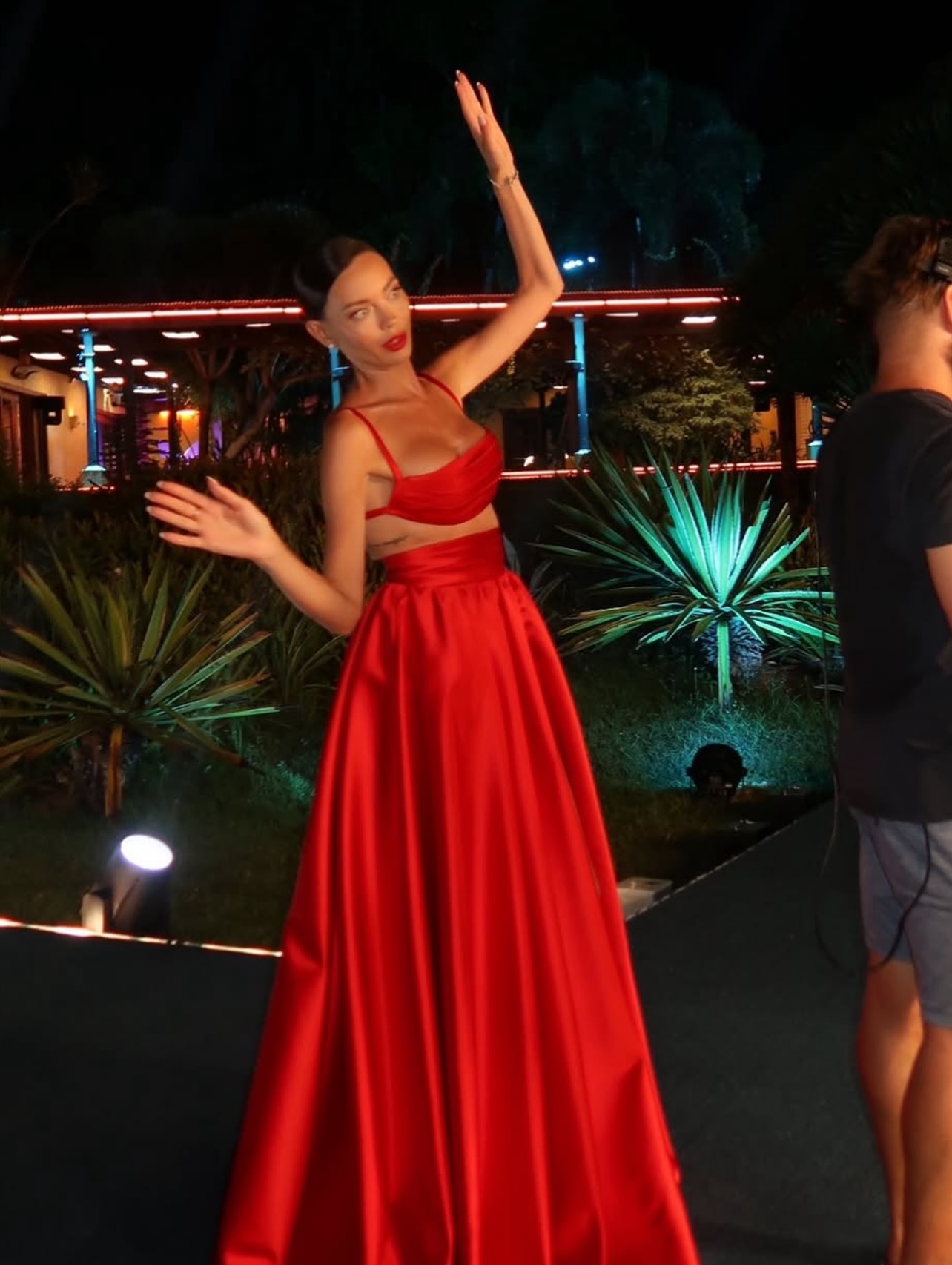Jupe longue en satin rouge avec fente haute, longueur au sol, ligne a, jupe de soirée formelle pour bal de promo pour femmes, nouvelle fête de noël 2025