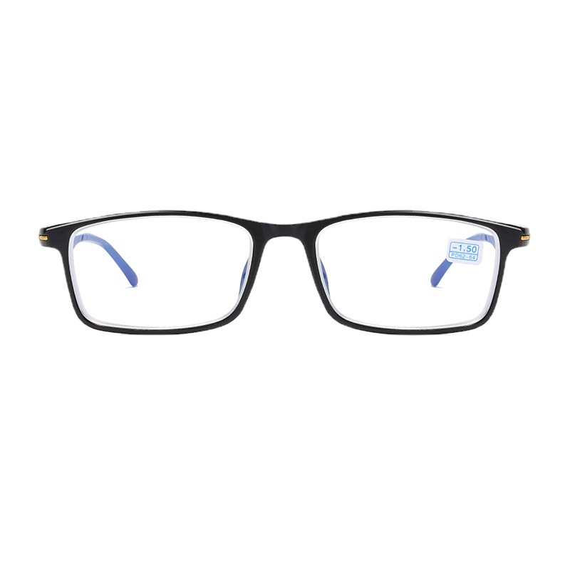 Nouveau fini noir encadré myopie lunettes Non déformable lunettes cadre hommes et femmes haute définition myopie lunettes0 -50 -400