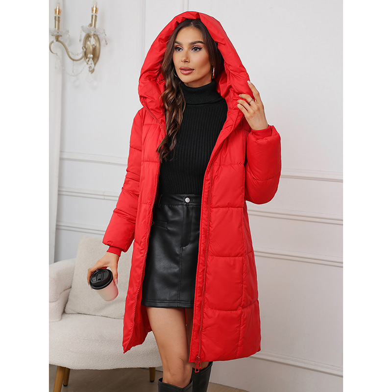 Femmes Long manteau 2024 nouveau automne hiver Parkas Femme épais vers le bas coton manteau Femme décontracté court chaud épais vêtements d'extérieur haut pour femme