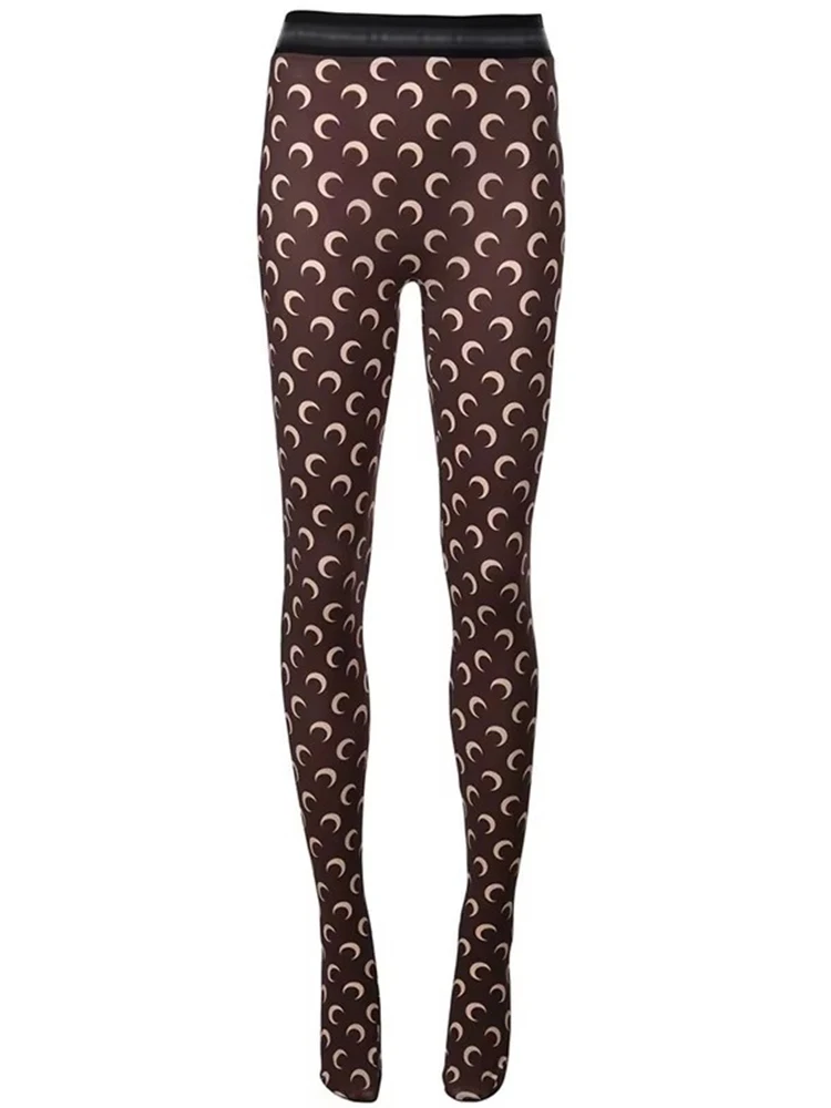 Combinaison élastique imprimée à la mode pour femmes, leggings d'été décontractés, sans couture, assiste, minces, taille haute, nouveau