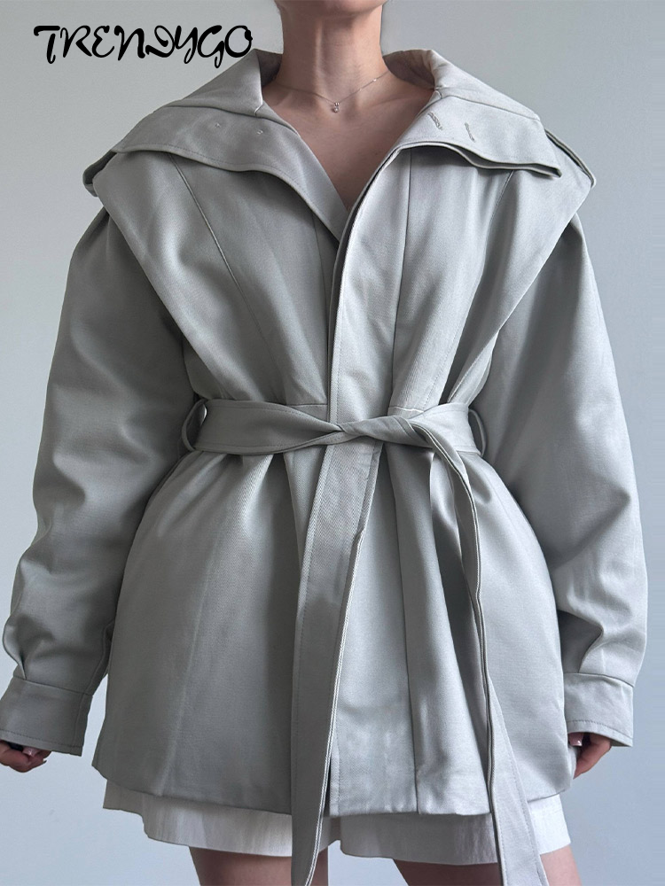 Vestes pour femmes à col montant, manches longues, à lacets, matelassées, d'hiver, unies, amples, chics, nouveaux vêtements d'extérieur