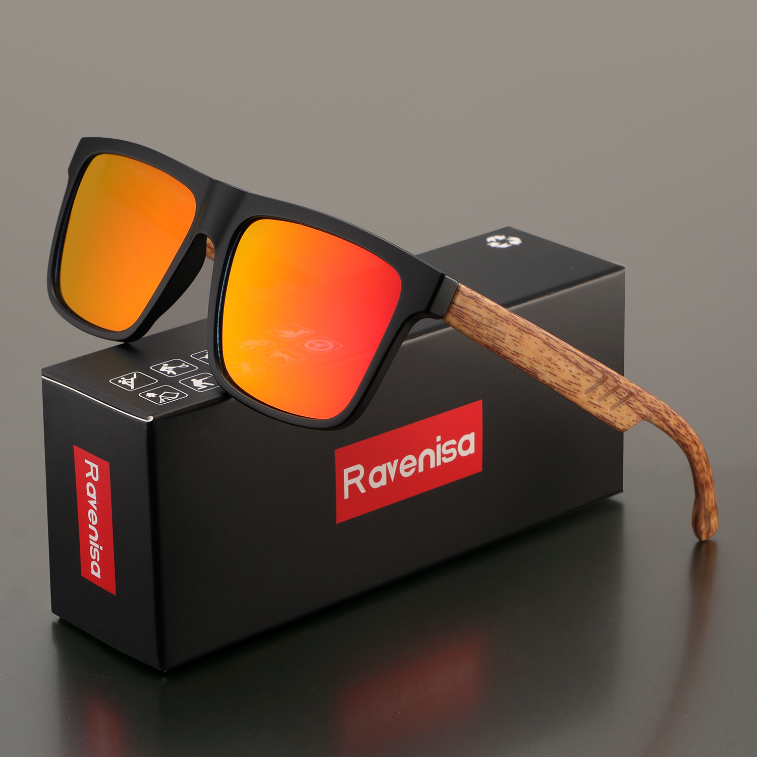 Mode Vintage carré cadre carré lunettes de soleil hommes femmes pêche conduite homme marque de luxe concepteur lunettes de soleil UV400 lunettes