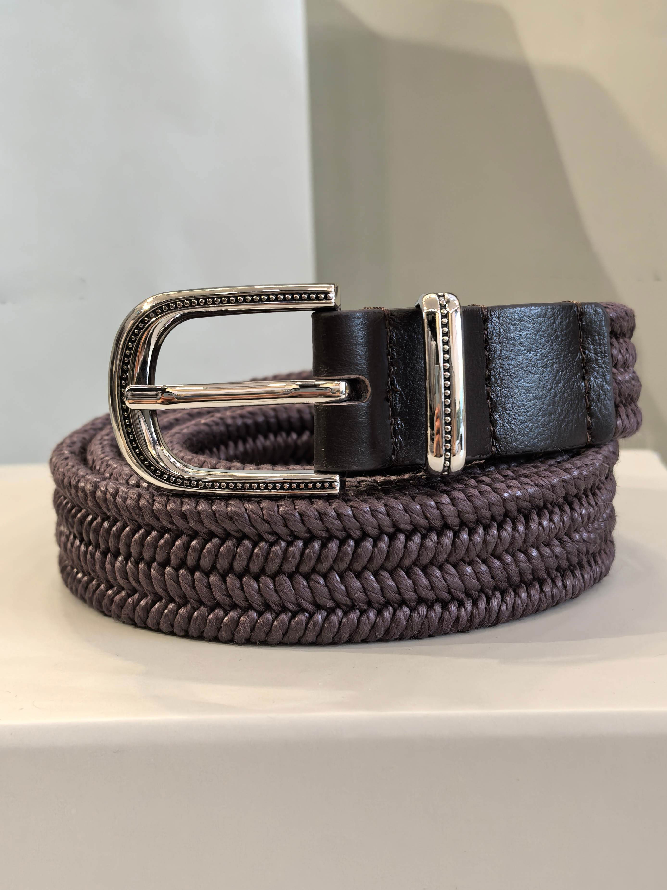 Ceinture tricotée très extensible pour femmes, avec boucle ronde et sans trous, 26 Summer