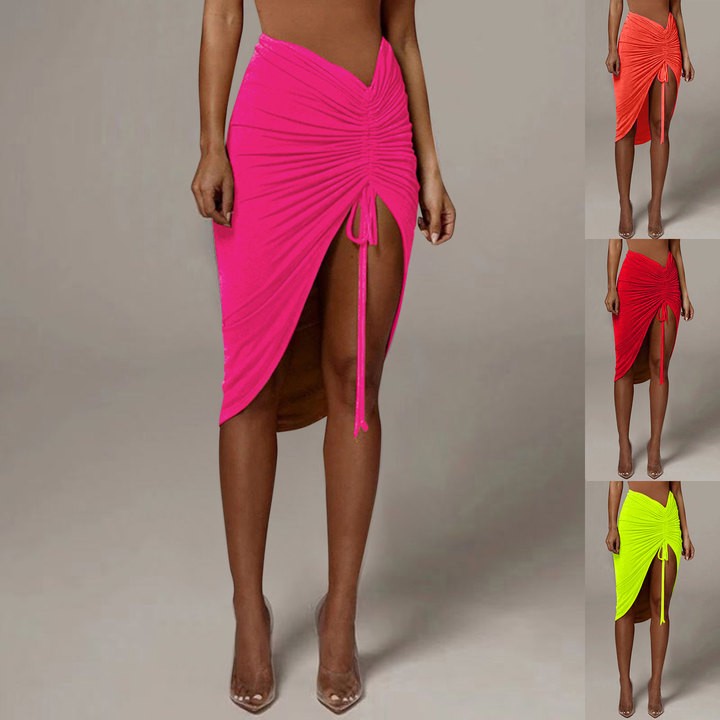 Jupe sexy pour femme en mousseline, paréo, écharpe, cache-maillot, kaftan, sarong, tenue de plage, cache-maillot de bain, jupes