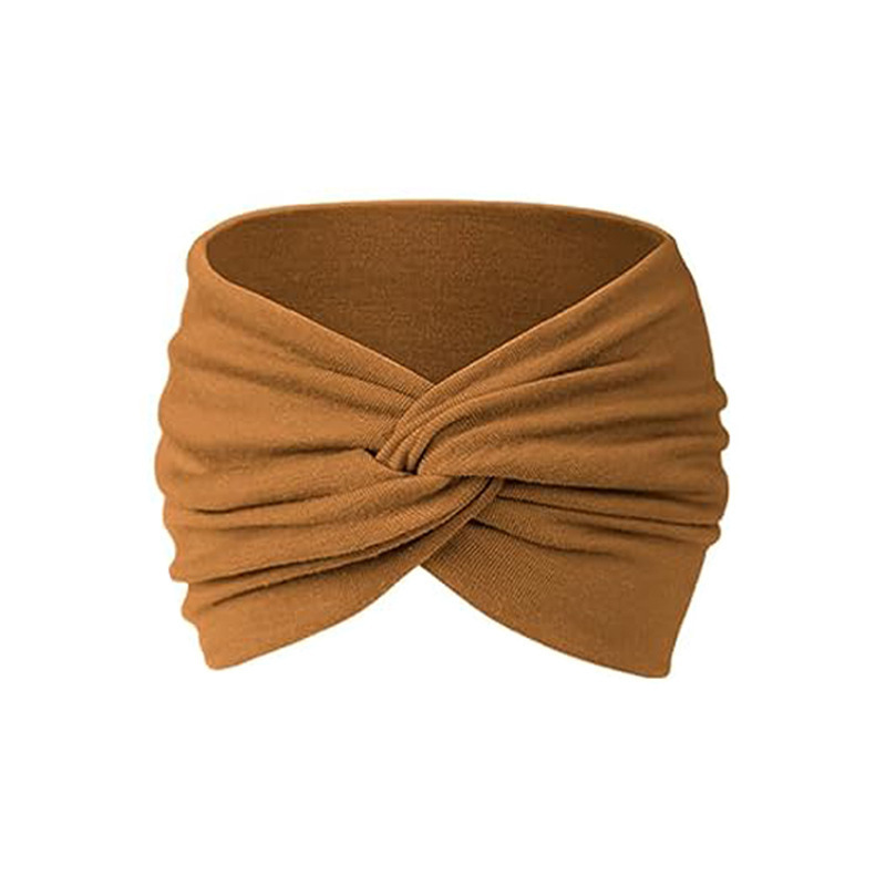 Bandeau élastique pour le fitness, bandeau à bord large pour le yoga, bandeau absorbant la sueur, foulard à la mode, bandeau cravate