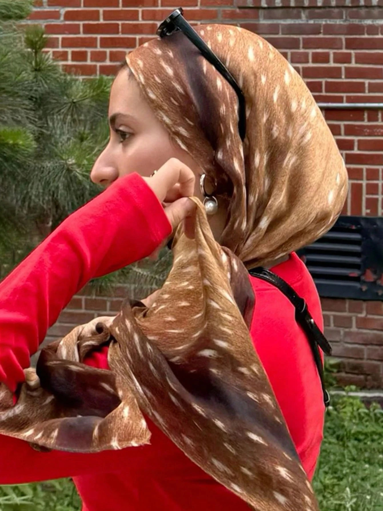 Style bohème aquarelle cerf imprimé Hijab femmes doux Islam Ramadan musulman Hijabs Foulard châle enveloppement écharpe Foulard foulards