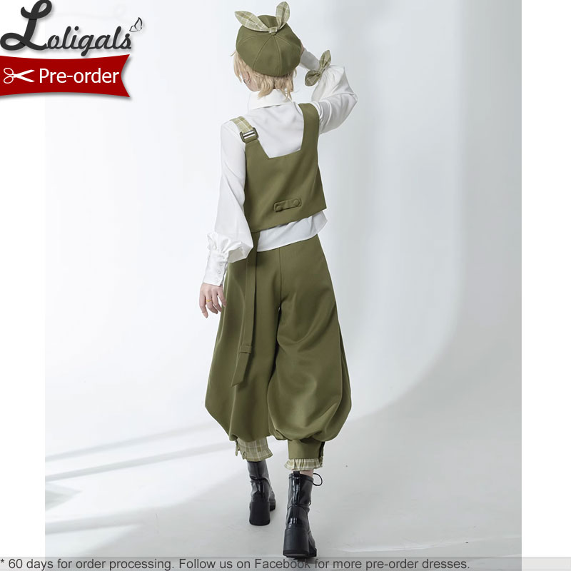 Tenue Ouji couleur Mucha, gilet cool/chemise à manches longues/pantalon sarouel ample court de Princess Chronicles