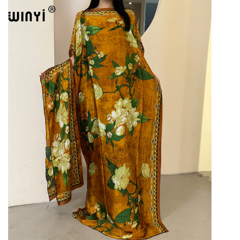 WINYI robe traditionnelle africaine musulmane pour femme abaya dubaï caftan de luxe robe de soirée élégante robe Maxi longueur couvertures de plage