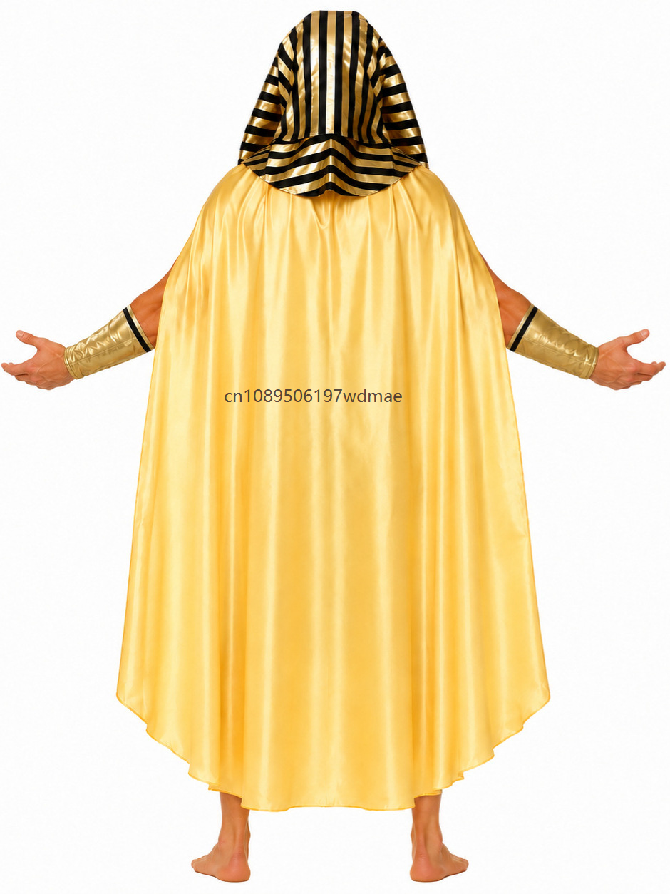 Costume de pharaon égyptien pour homme, tenue de fête costumée, ensemble de cosplay de roi de l'Egypte ancienne, costumes de scène pour adultes