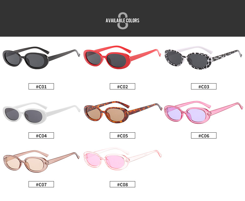 Lunettes de soleil ovales vintage pour femmes, marque de luxe, designer, petites lunettes de soleil ovales, lunettes rétro noires et rouges, lunettes de protection pour femmes