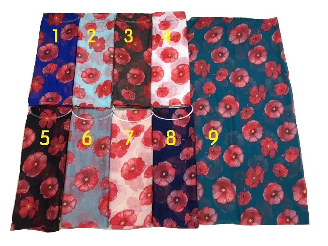 Nouvelles Écharpes et Châles Imprimés Papillons Tendance pour Femmes, Foulard de Plage à Motifs Floraux, Accessoires Hijab, 4 Couleurs
